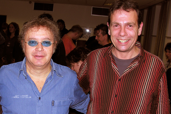 Wolfgang Dehmel (GLAVIVA Sounddesign & Musikproduktion) + Ian Paice (DEEP PURPLE)  Backstage in 2007